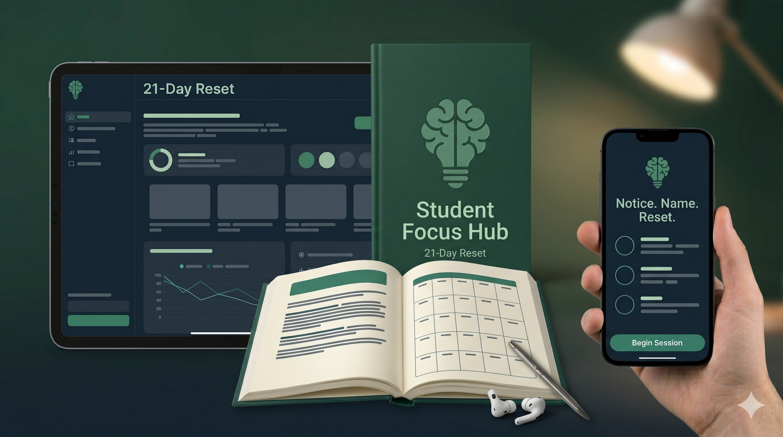 DropIT Student Focus Hub 21-Day Reset product image